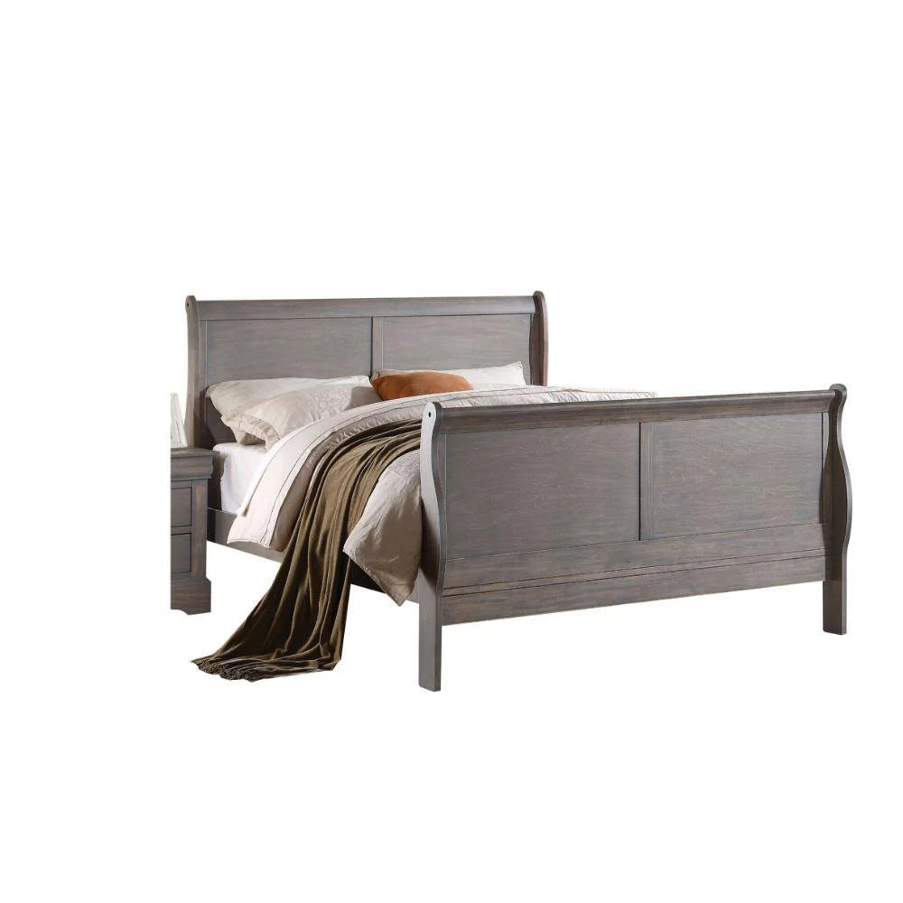Antique Gray Eastern King 5pcs Bedroom Set F45416