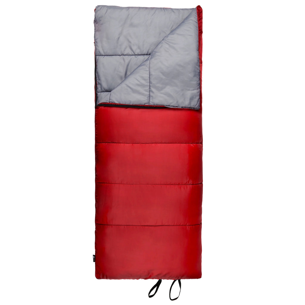 50-Degree Warm Weather Rectangular Sleeping Bag, Red, 33x75 B616724