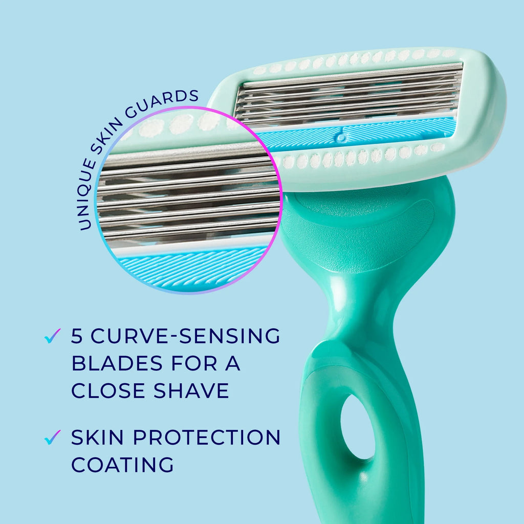 5-Blade Womens Razor with 2 Blade Refills I7151
