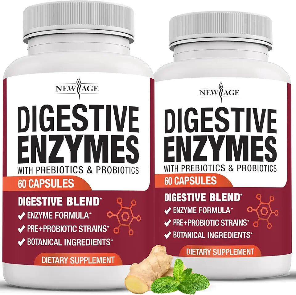 Digestive Enzymes with Prebiotics and Probiotics 120 Count N15402