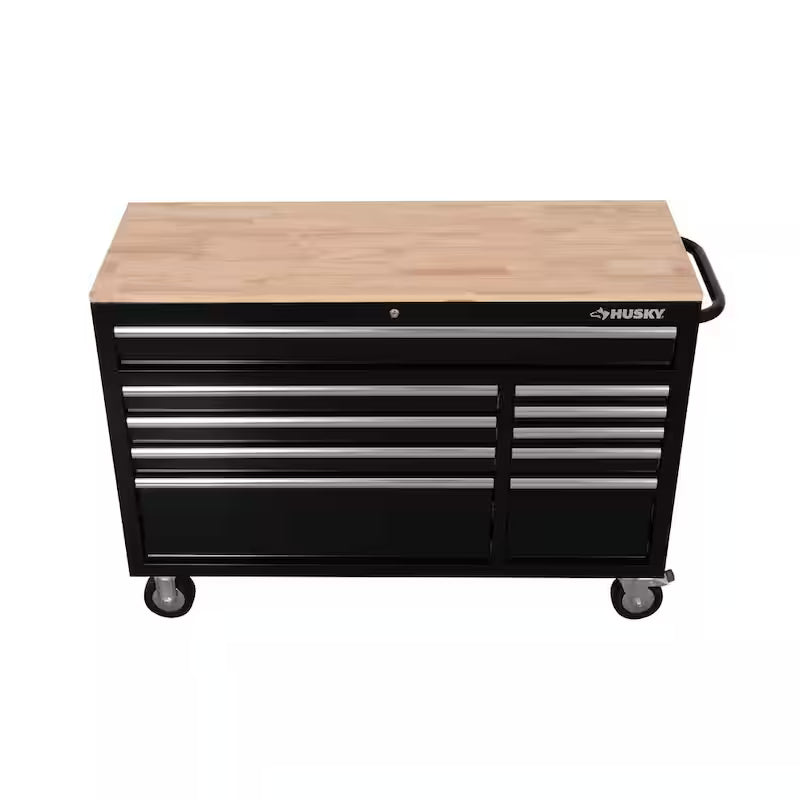 Black Mobile Workbench Cabinet K3037