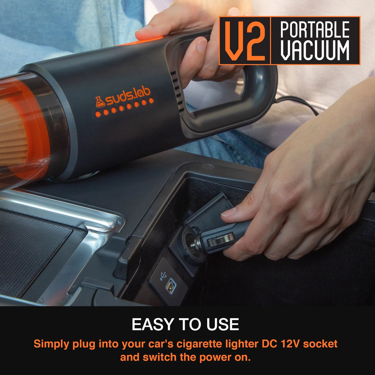 Handheld Car Vacuum Cleaner Kit Portable 12V DC Mini Vacuum Z303186