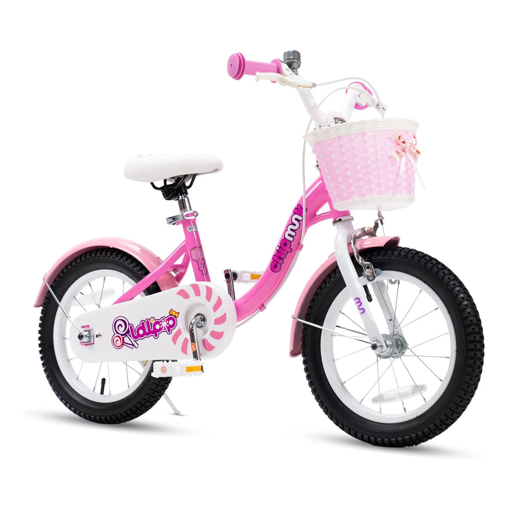 14 Inch Girls Kids Bike with Basket Training Wheels C384