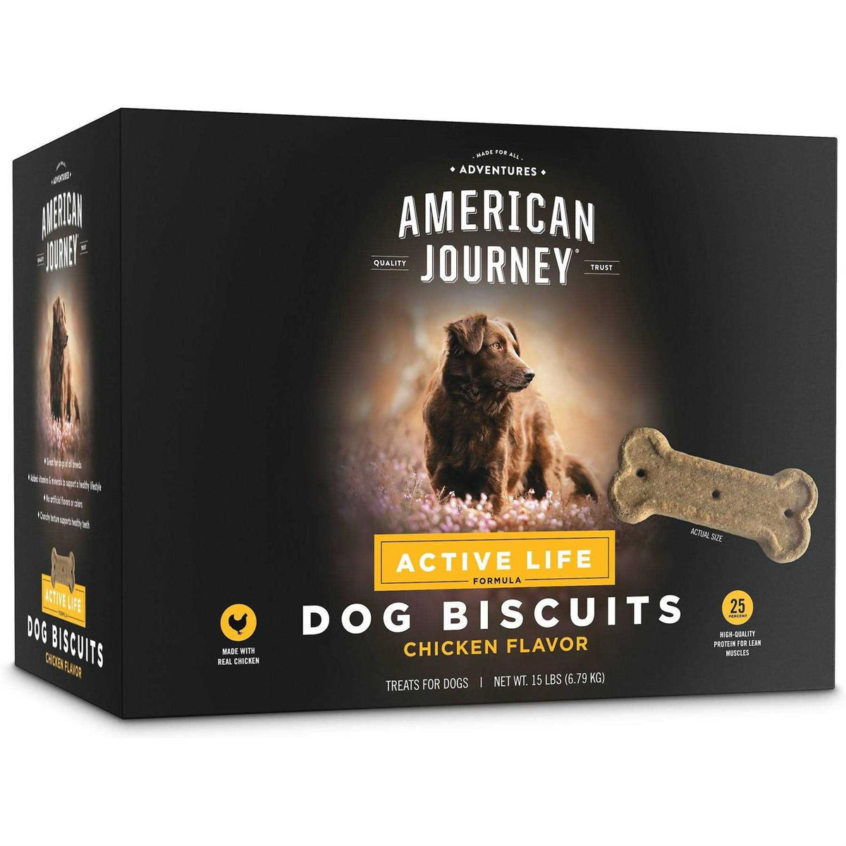 Chicken & Rice Flavor Large Biscuit Dog Treats L397