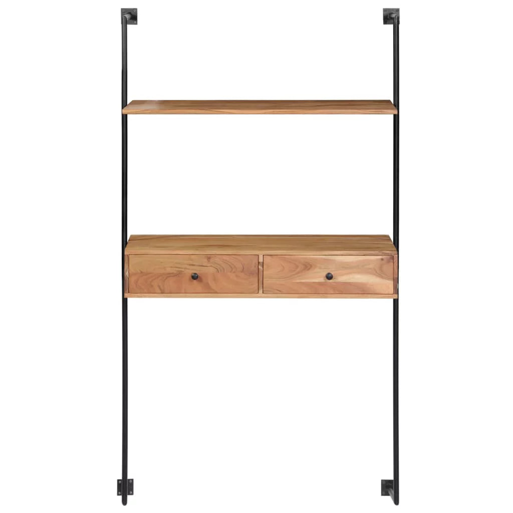 Wall Desk Solid Acacia Wood S706281