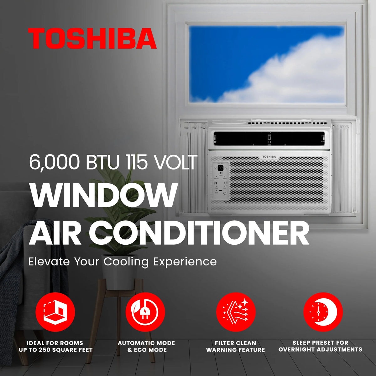 6000 BTU 115 Volt Window Air Conditioner E675180