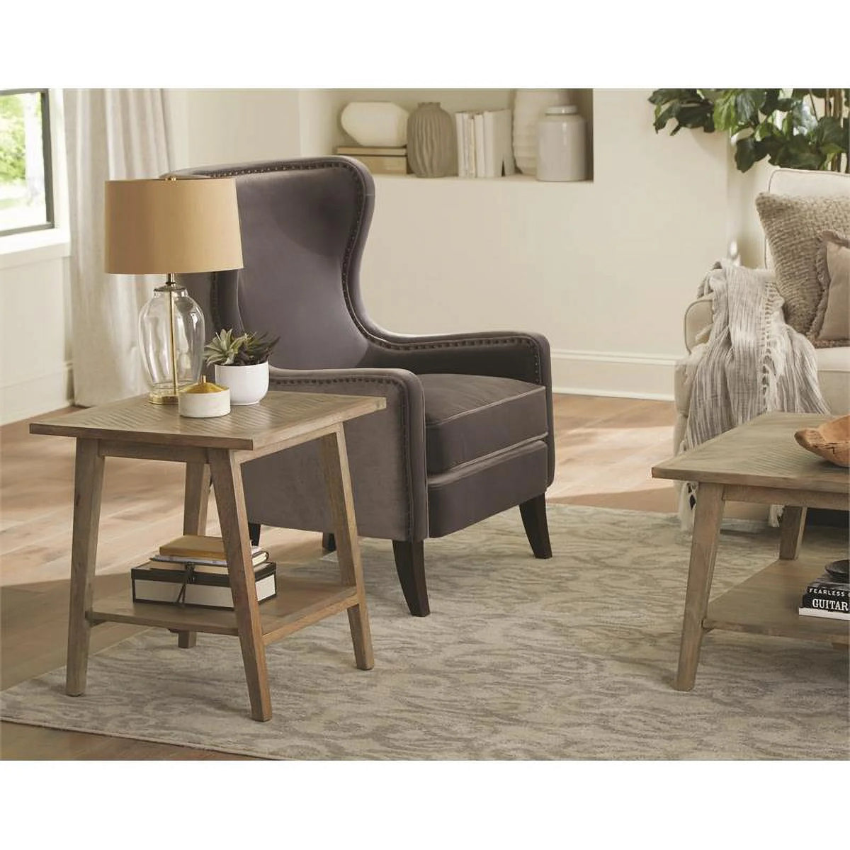Wood Square End Table Set of 2 Z41261